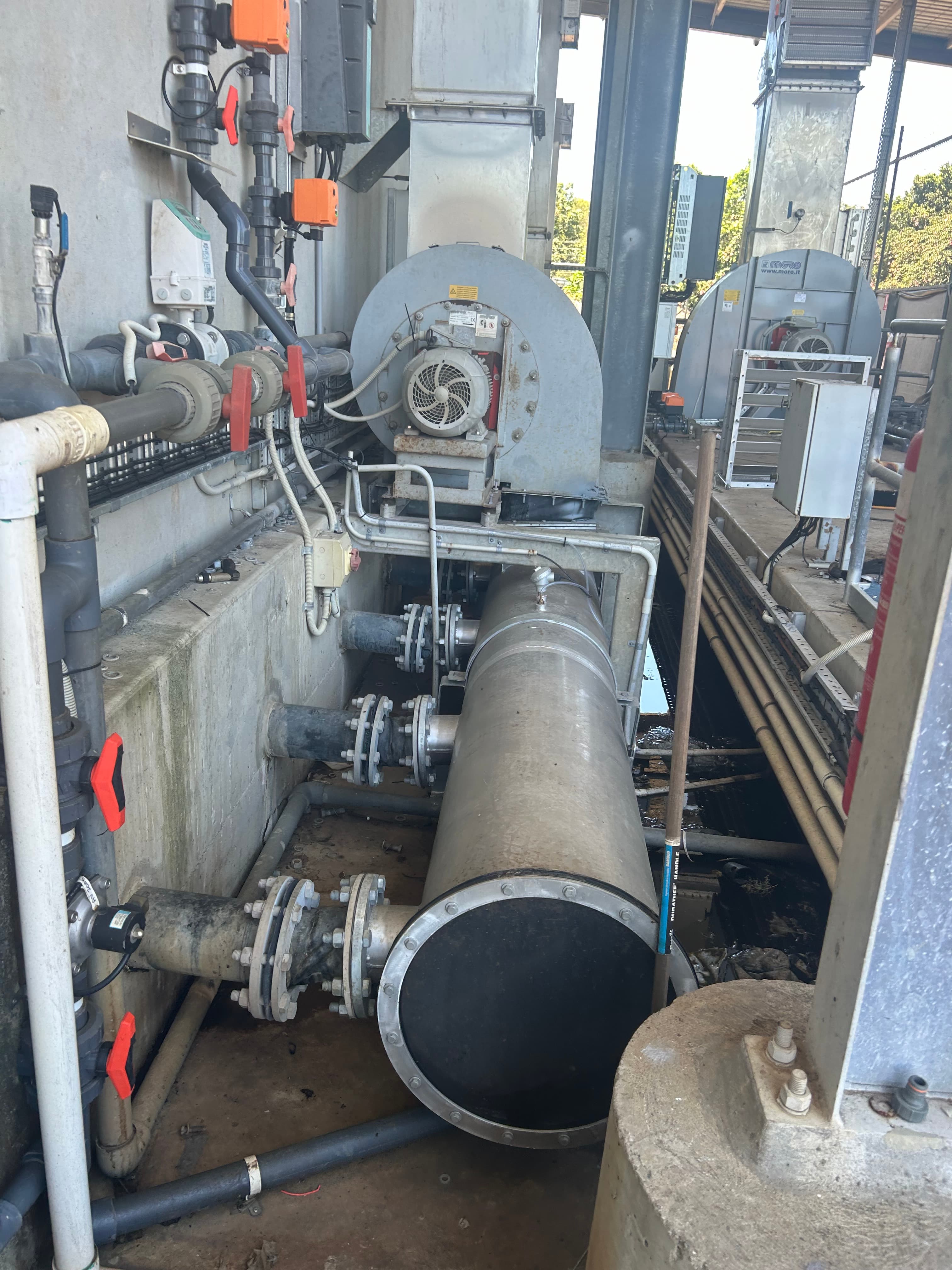 Waste Treatment Plant Mechanical Installation field progress